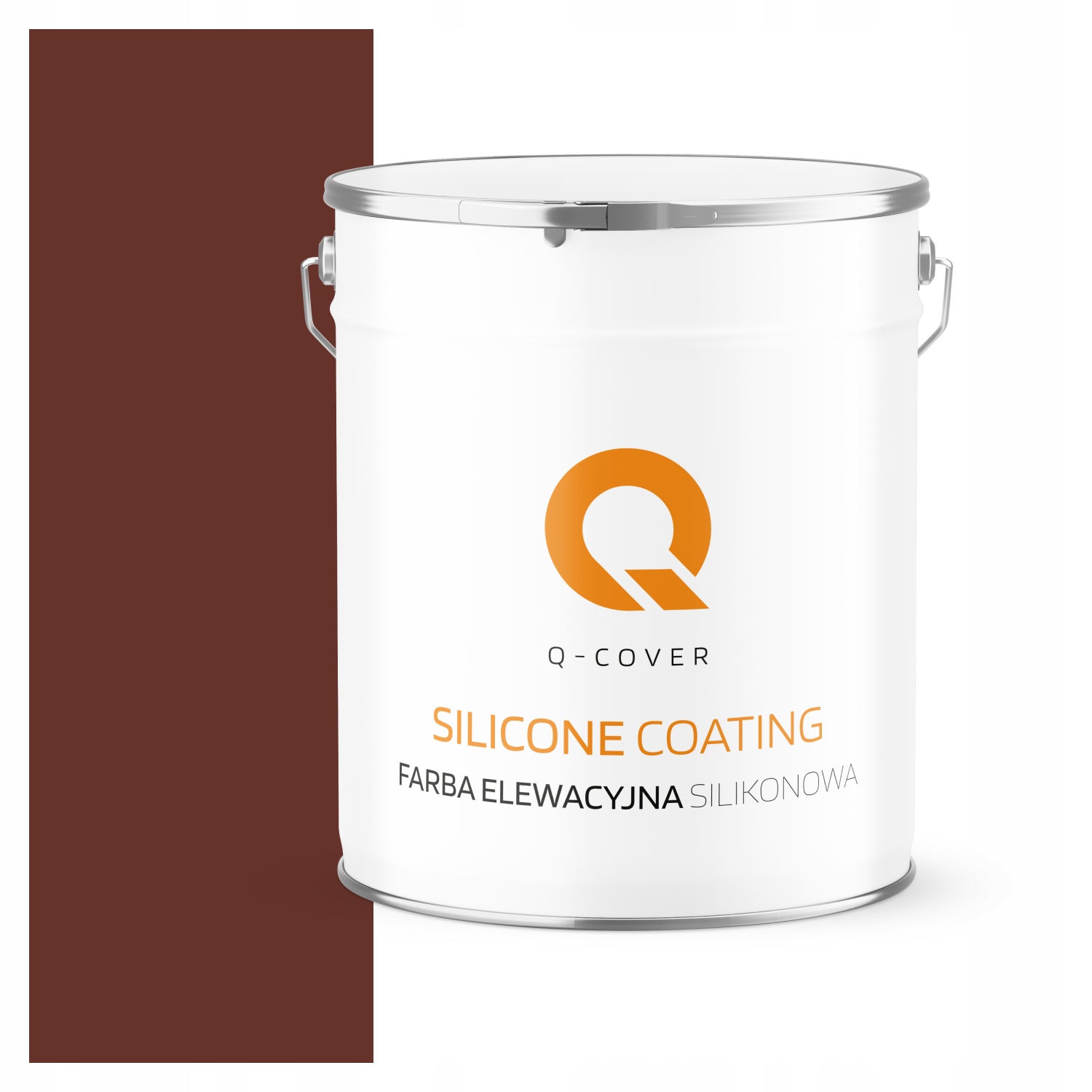 Fasádna Silikónová Fasádna Farba Hnedá Červená Ral 8012 5 L