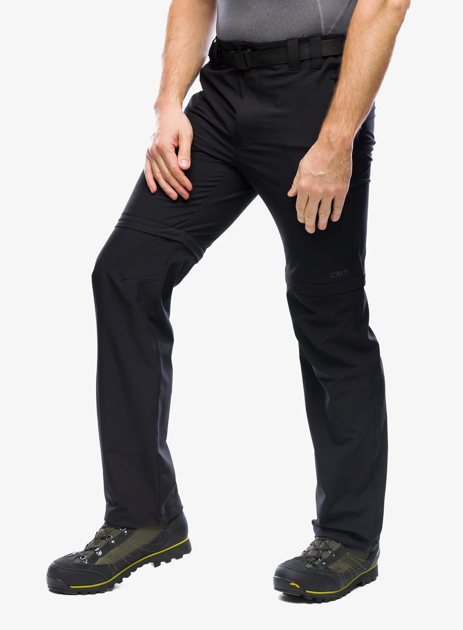 Spodnie Cmp Rule Zip Off Pant Stretch Polyester nero 46 (s)