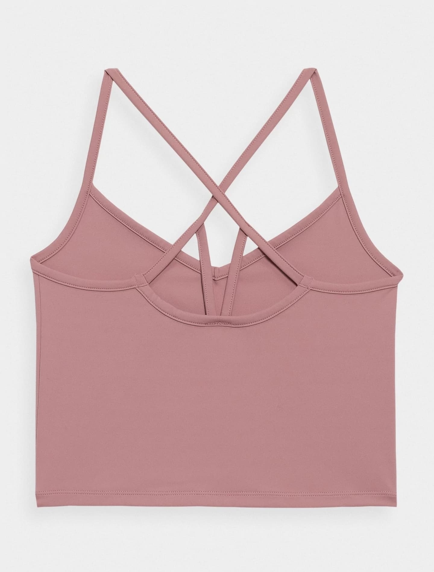 CROP TOP DO JOGI DAMSKI 4F TSD027 KORAL r. S Kolor dominujący róże i fiolety