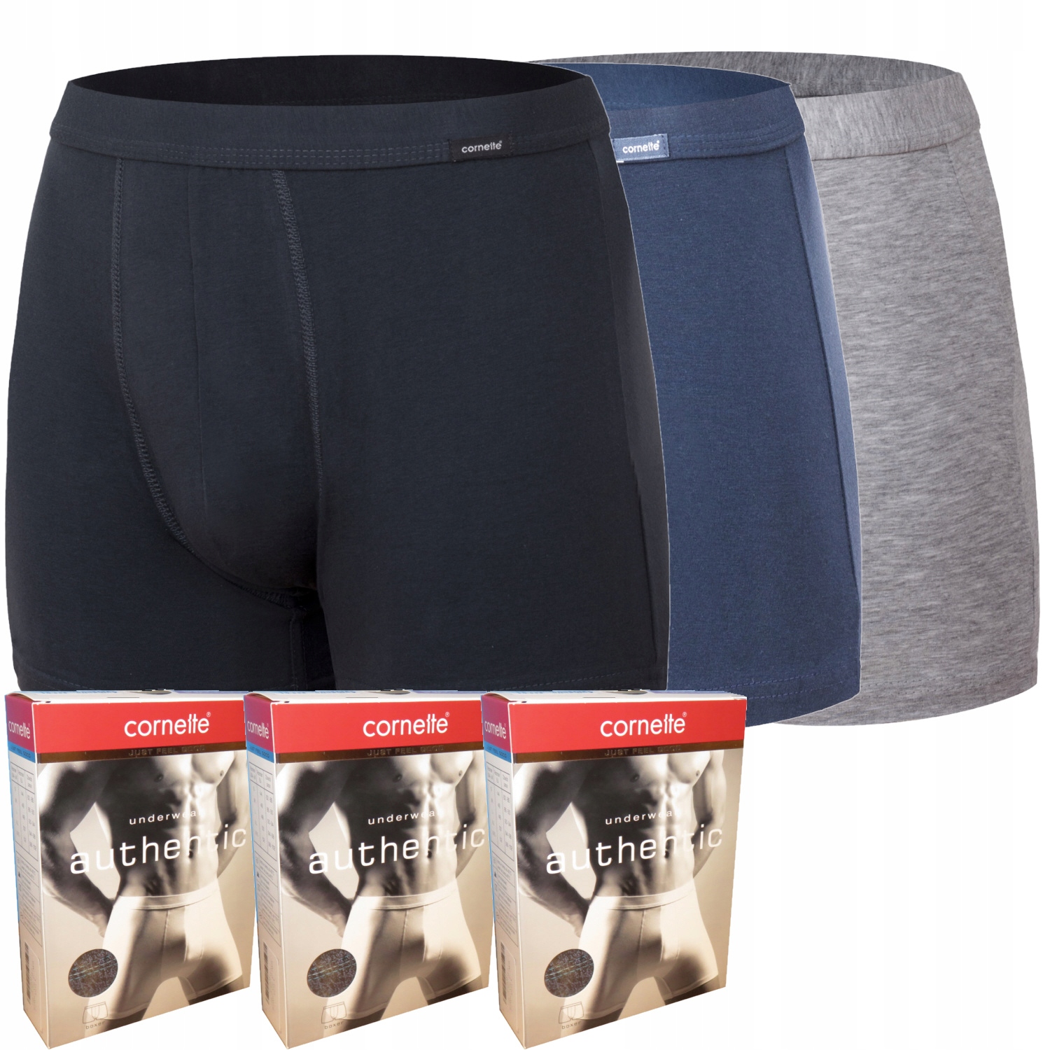 CORNETTE szorty authentic 092 Perfect 3 pak 3 szt