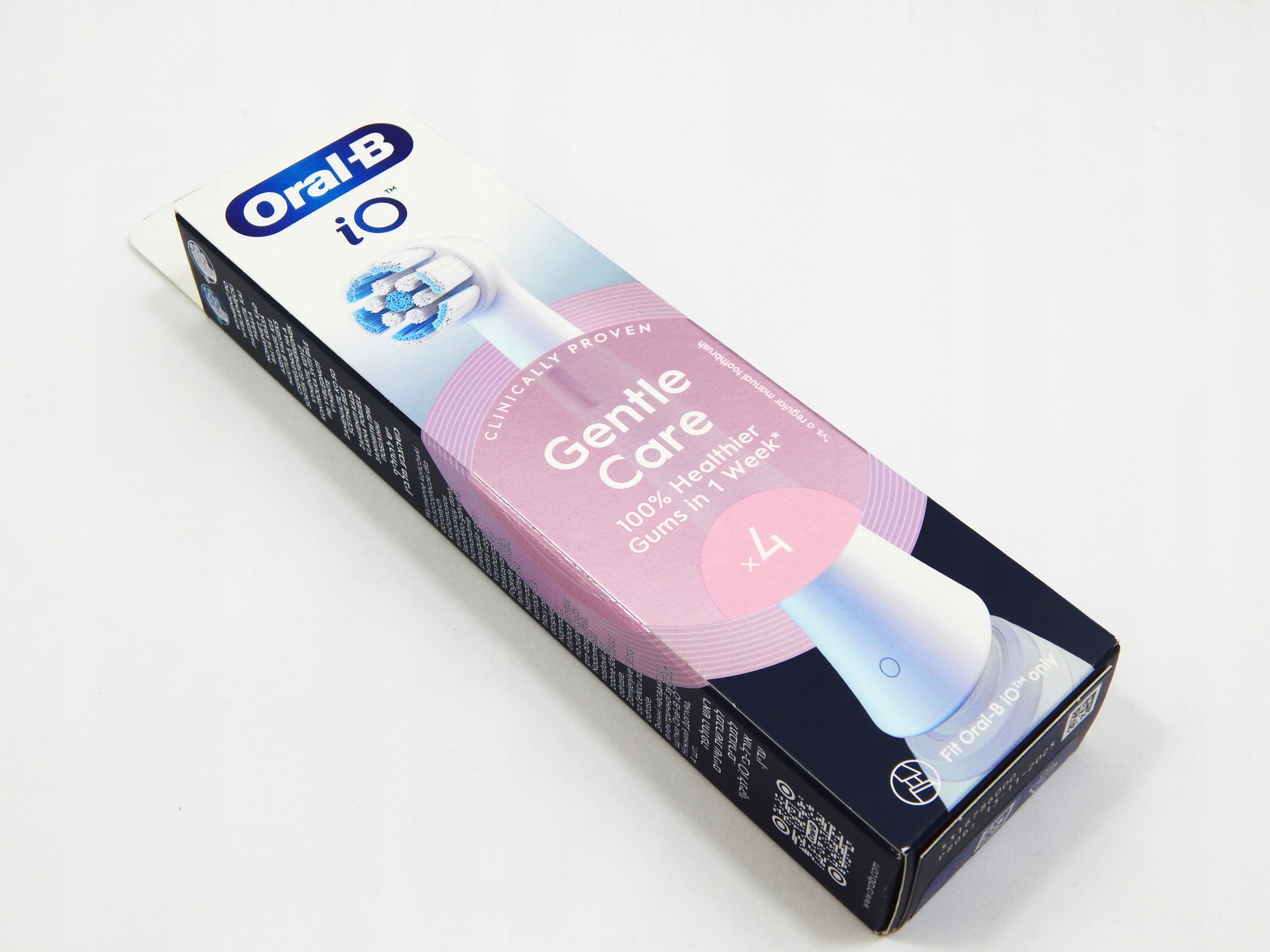 Końcówka do szczoteczki Oral-B iO Gentle Care Biała 4 szt. Oryginał Miękka
