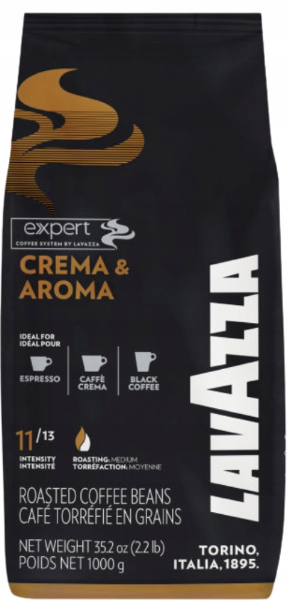Levně Lavazza Káva zrnková Crema & Aroma 30% Arabica 70% Robusta 1 kg