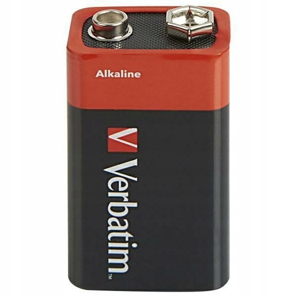 Verbatim Bateria alkaliczna 9V 6LR61 1szt czarny/black 49924