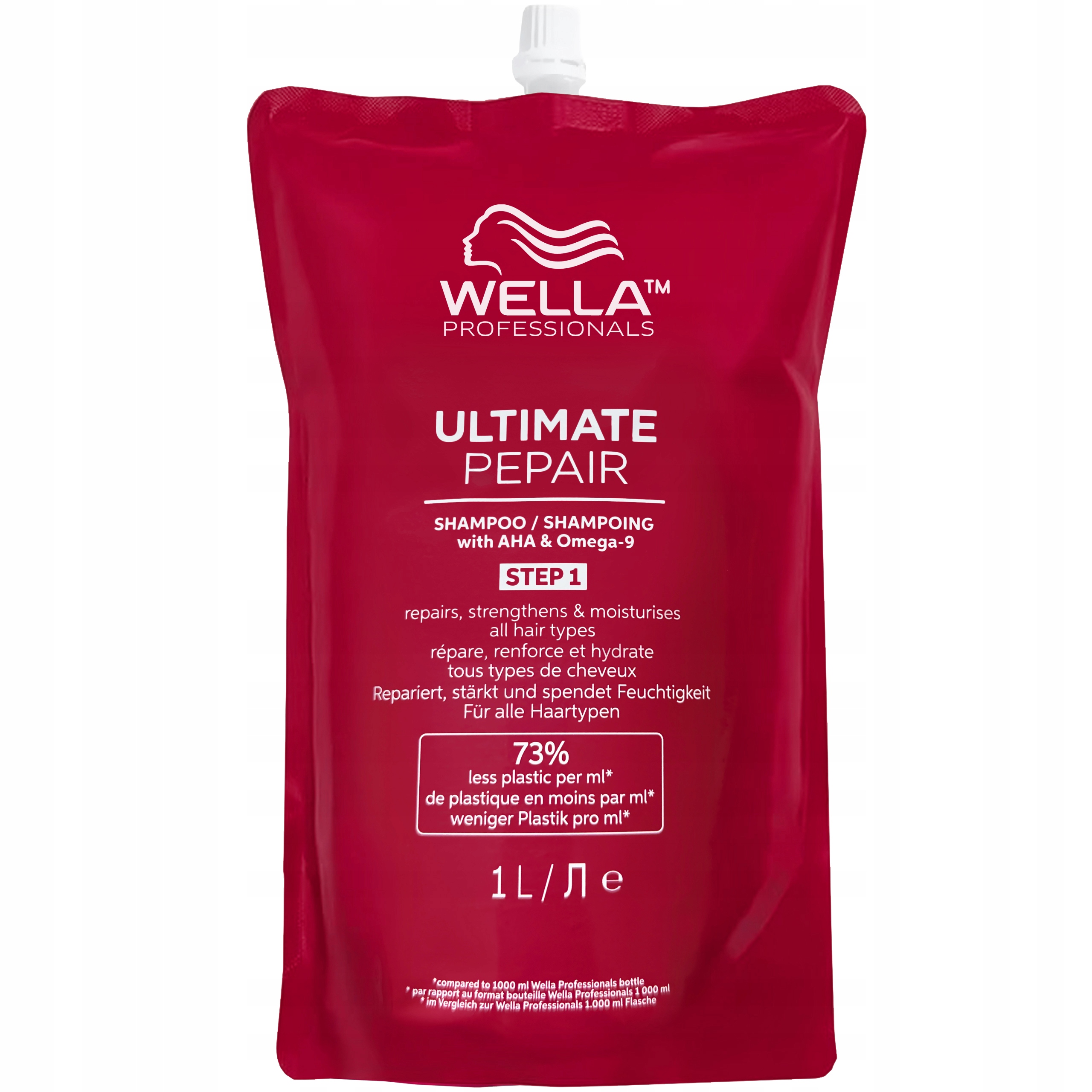 Wella Ultimate Repair Refill – regenerační šampon na vlasy, 1000 ml