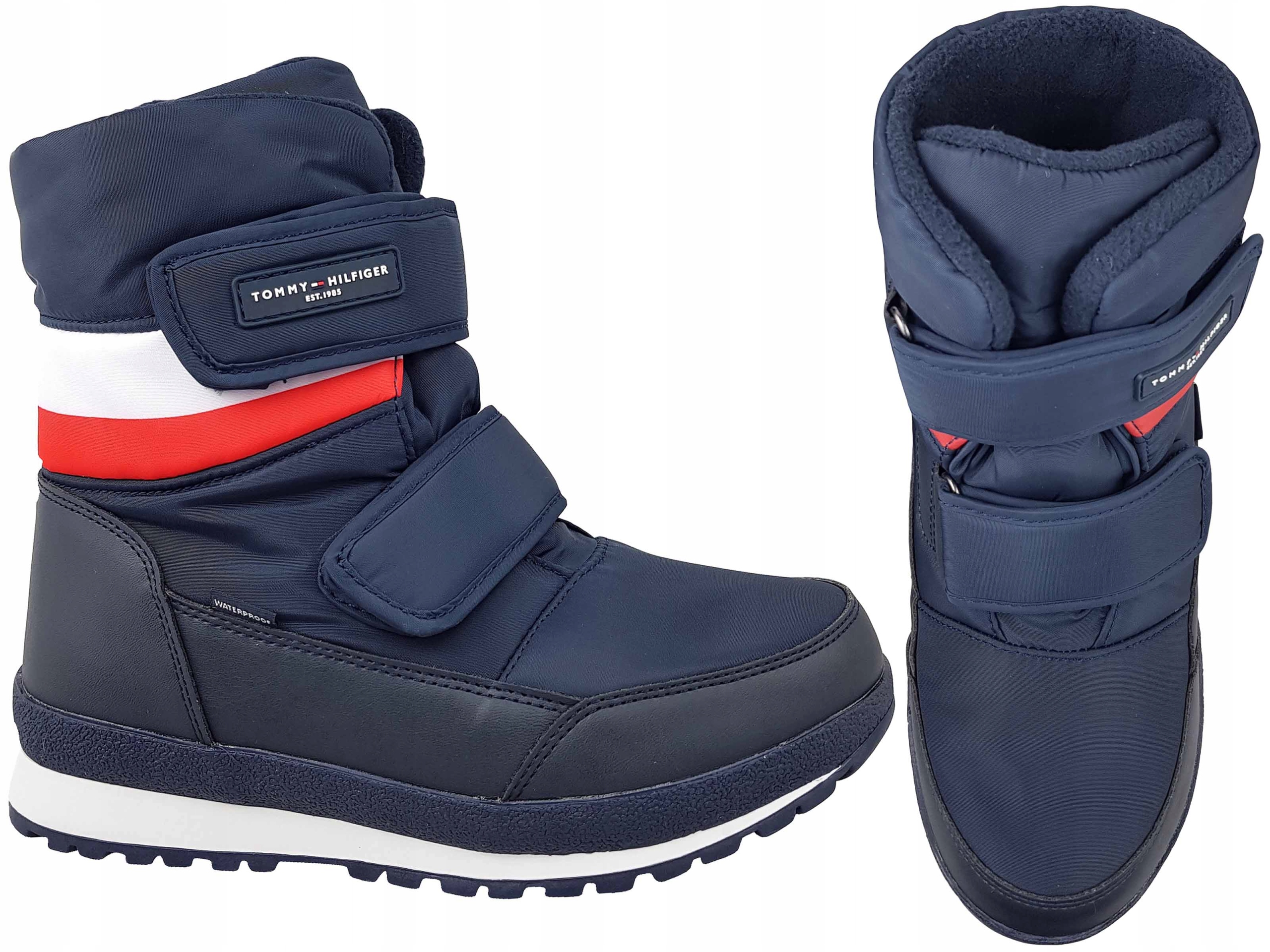 TOMMY HILFIGER ŚNIEGOWCE BUTY DAMSKIE OCIEPLANE Rozmiar 31
