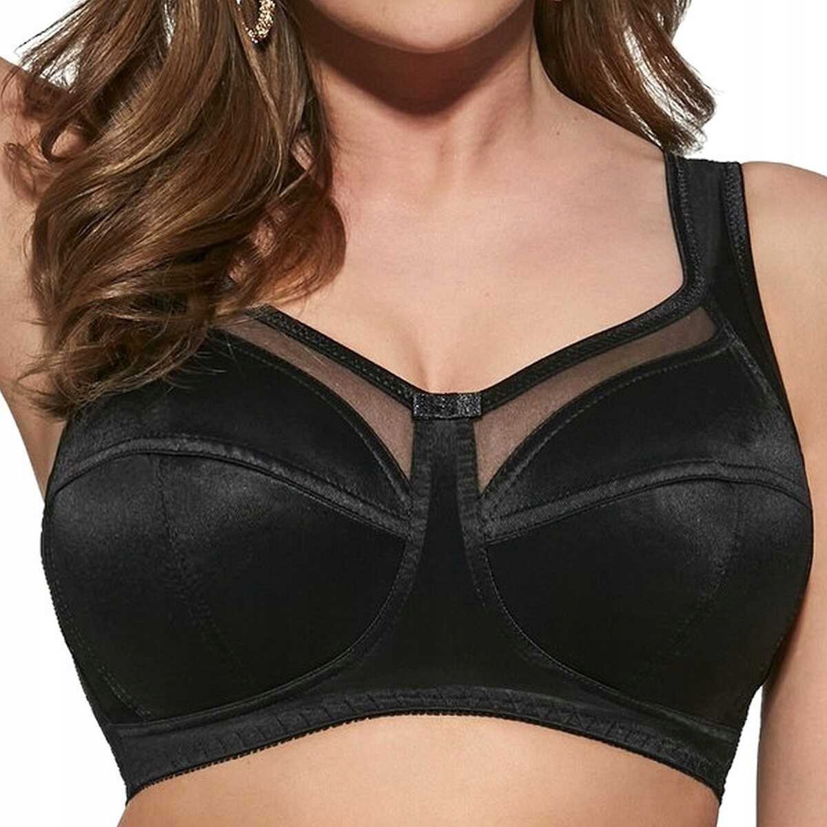 Viki Biustonosz miękki bezfiszbinowy stanik Maja 582 czarny 90I