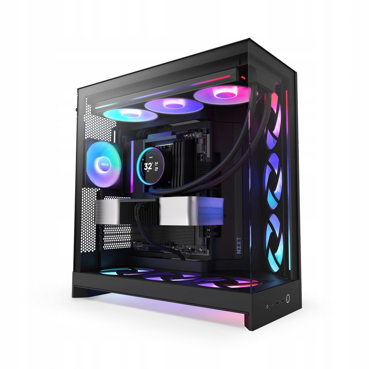 Obudowa Nzxt H9 Flow Rgb (2025) z oknem czarna