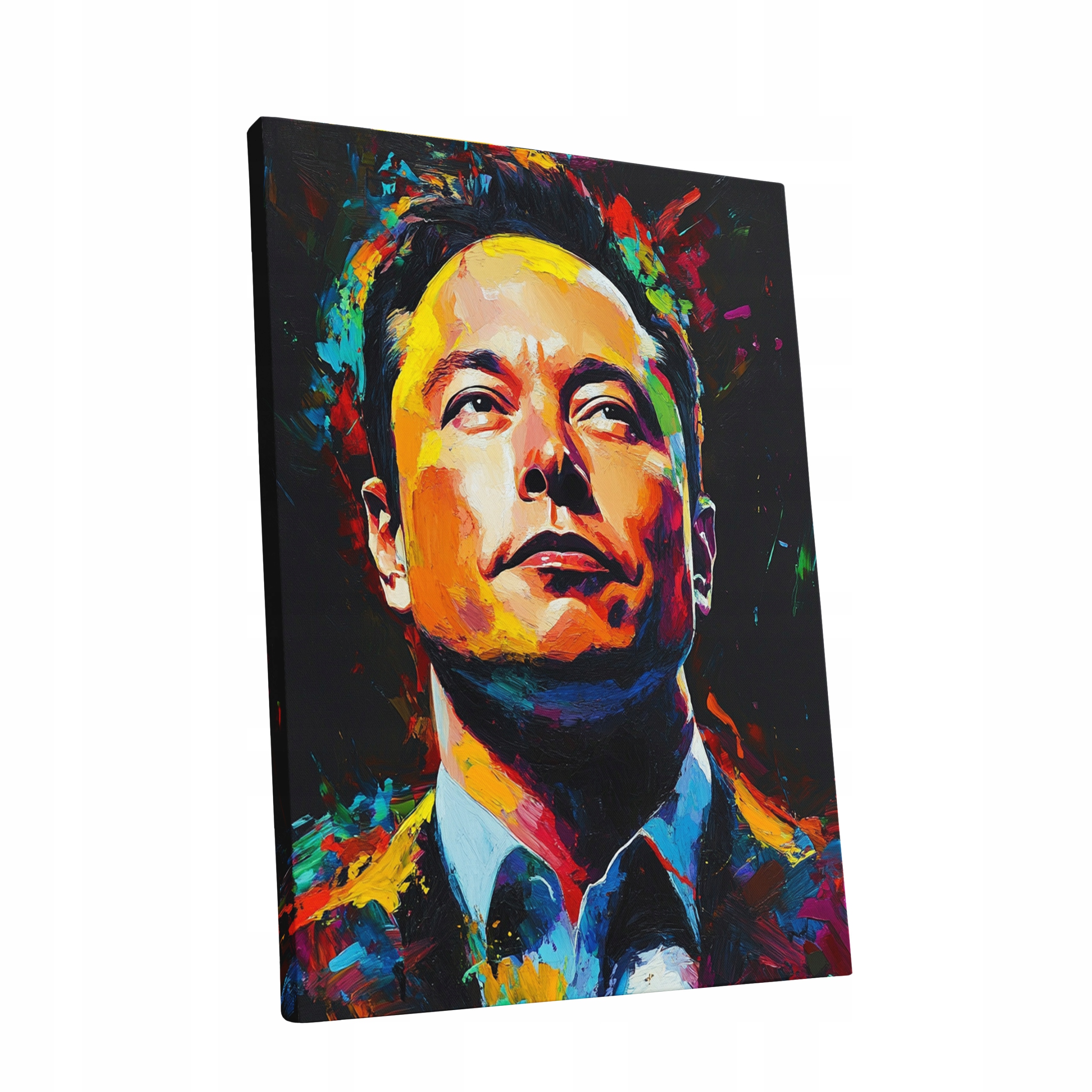 Obraz na plátně Portrét Elon Musk v obývacím pokoji Elona Muska dárek 90x120