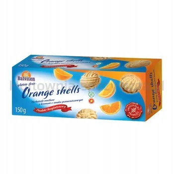 Balviten Sušenky Orange Shells bezlepkové 150 g