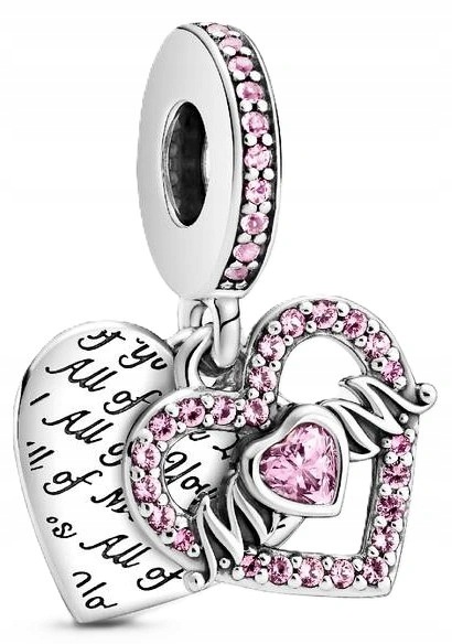 Charms Pandora Přívěsek Srdce A Maminka 799402C01 Zirkony