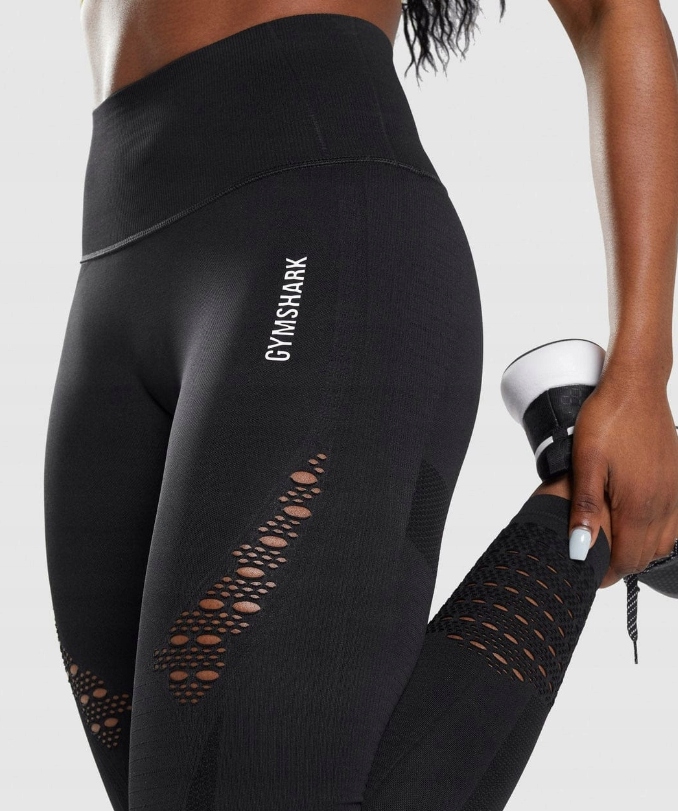 GYMSHARK LEGGINSY SPORTOWE DŁUGIE CZARNE XS 0Z3G7_C* Marka Gymshark