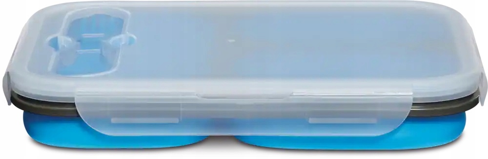 Pojemnik silikonowy plastikowy na żywność Duży 3w1 Pudełko LUNCH BOX Materiał wykonania silikon