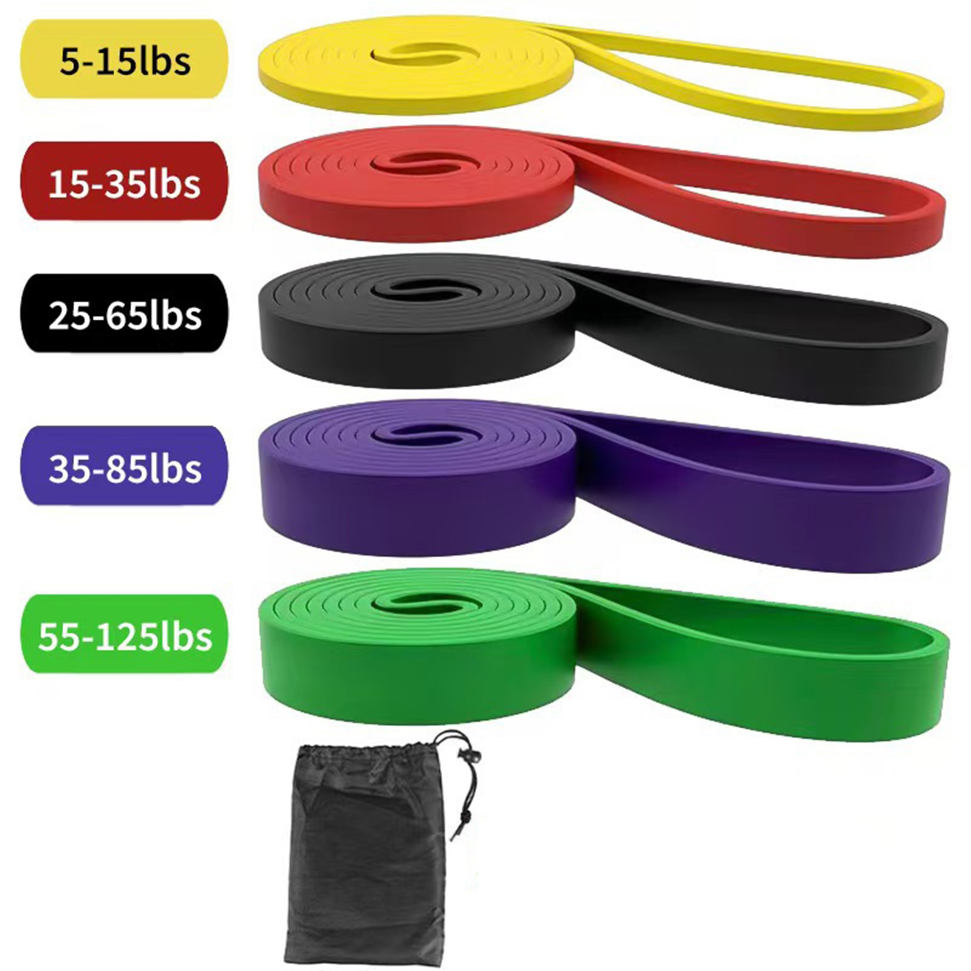 Gumy Power Band Zestaw 5szt do Podciągania Crossfit