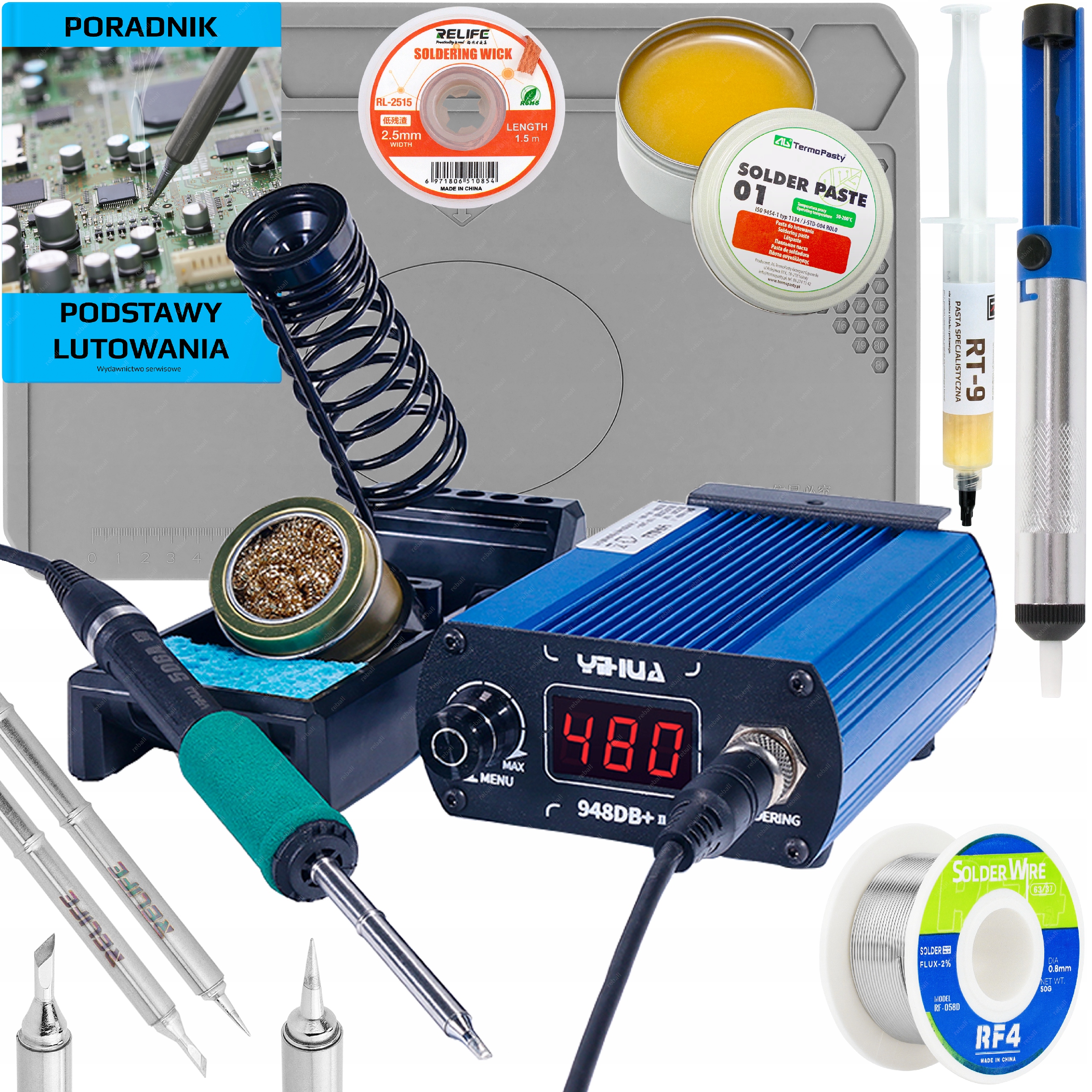 Sada Páječky Yihua 948DB+75W Na Hroty T12-X Sada Pro Pájení XXL