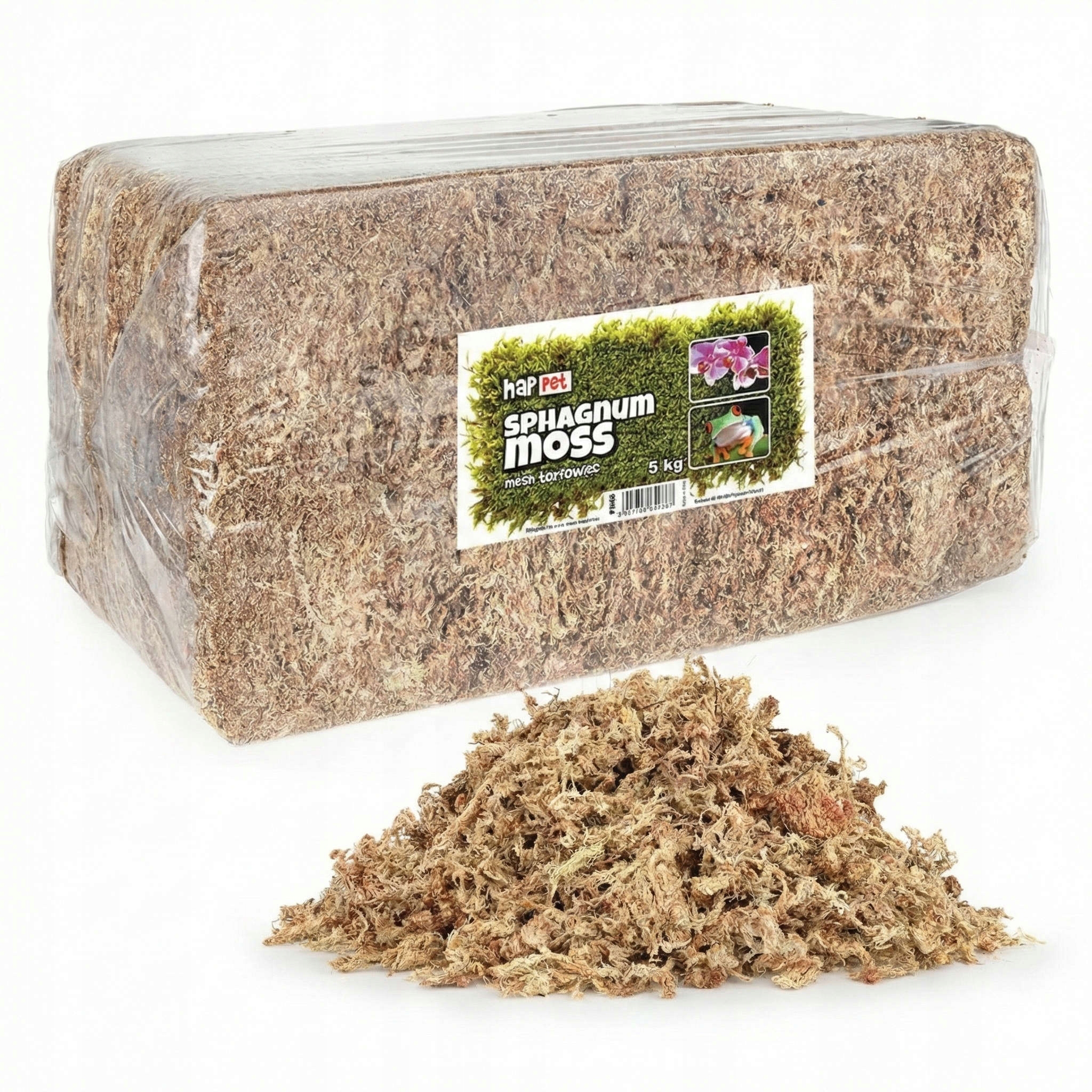 Rašelinový mech Sphagnum moss substrát pro spagmoss zakořenění rostlin 5kg 200L