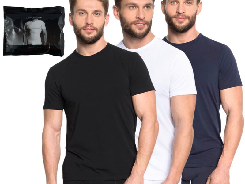 Tričko Pánské Henderson Red Line 3 ks, velikost M