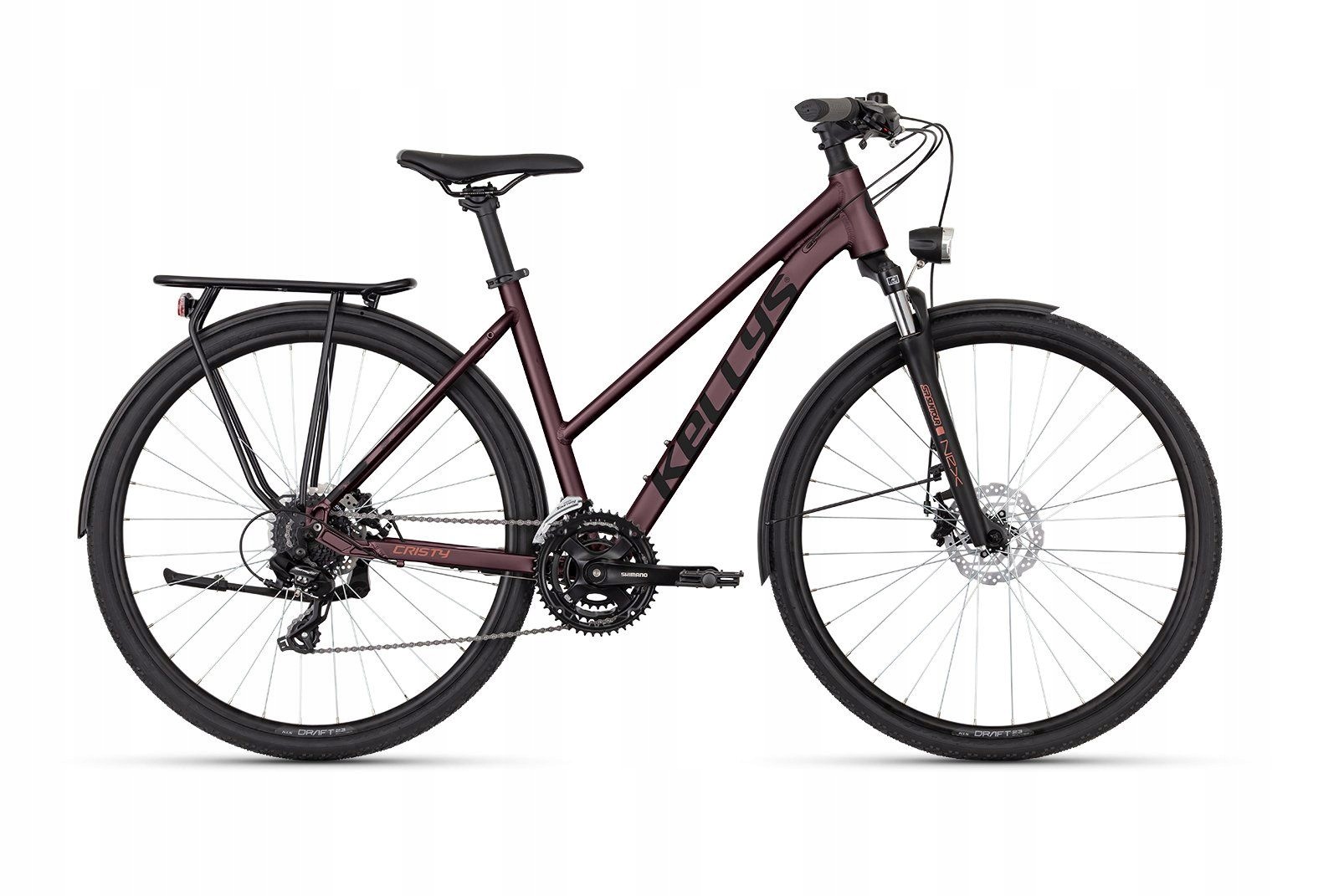 Rower trekkingowy damski Kellys Cristy 10 Mauve Pearl 28 [Rozmiar ramy M]