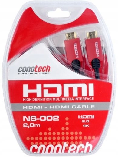 

Kabel Przewód Hdmi 2m 2.0 High Speed 4K Hd Tv Uhd