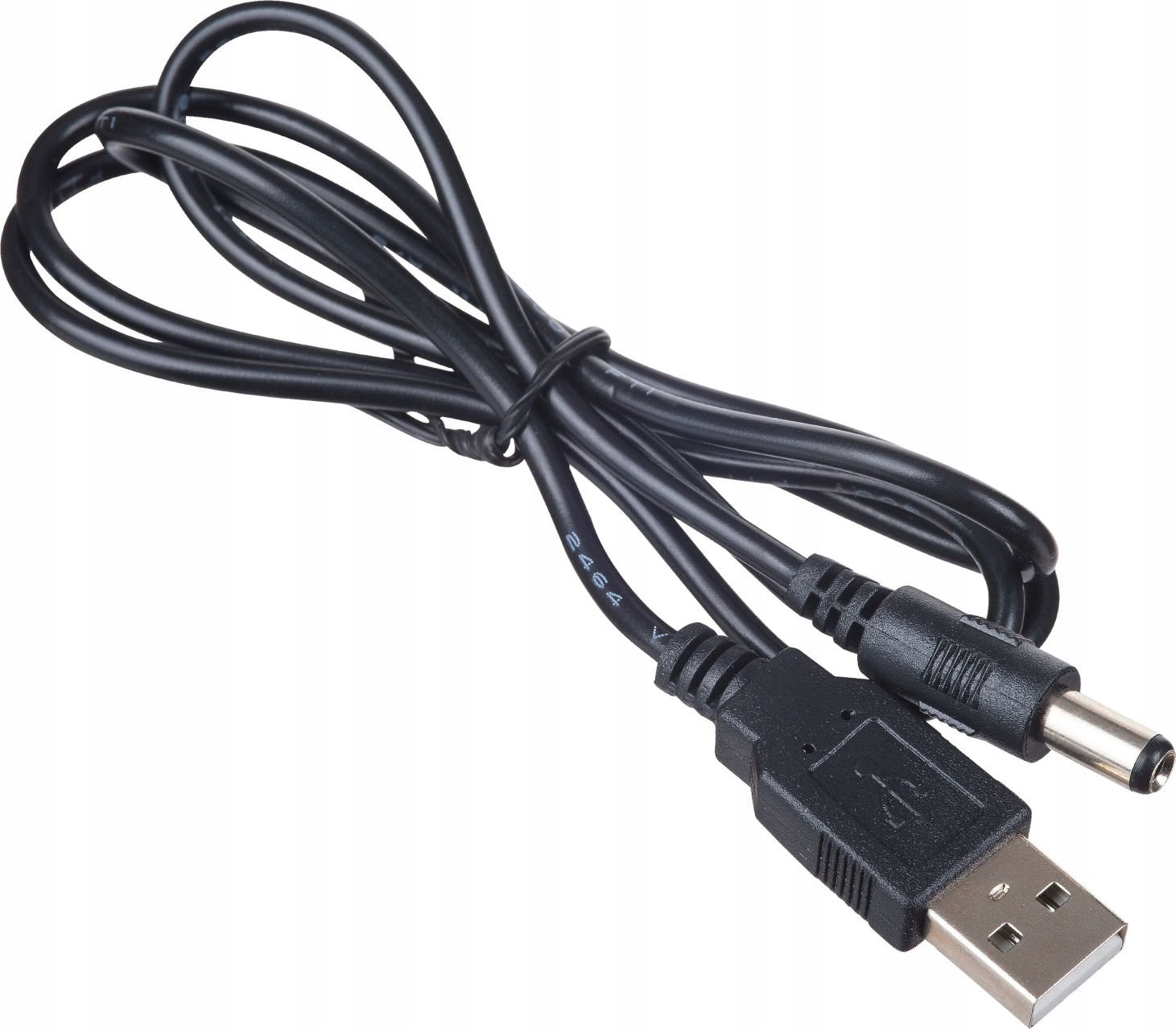 Kabel Usb Akyga Usba DC 5.5 x 2.5 mm 0.8 m Czarny (AKDC04)