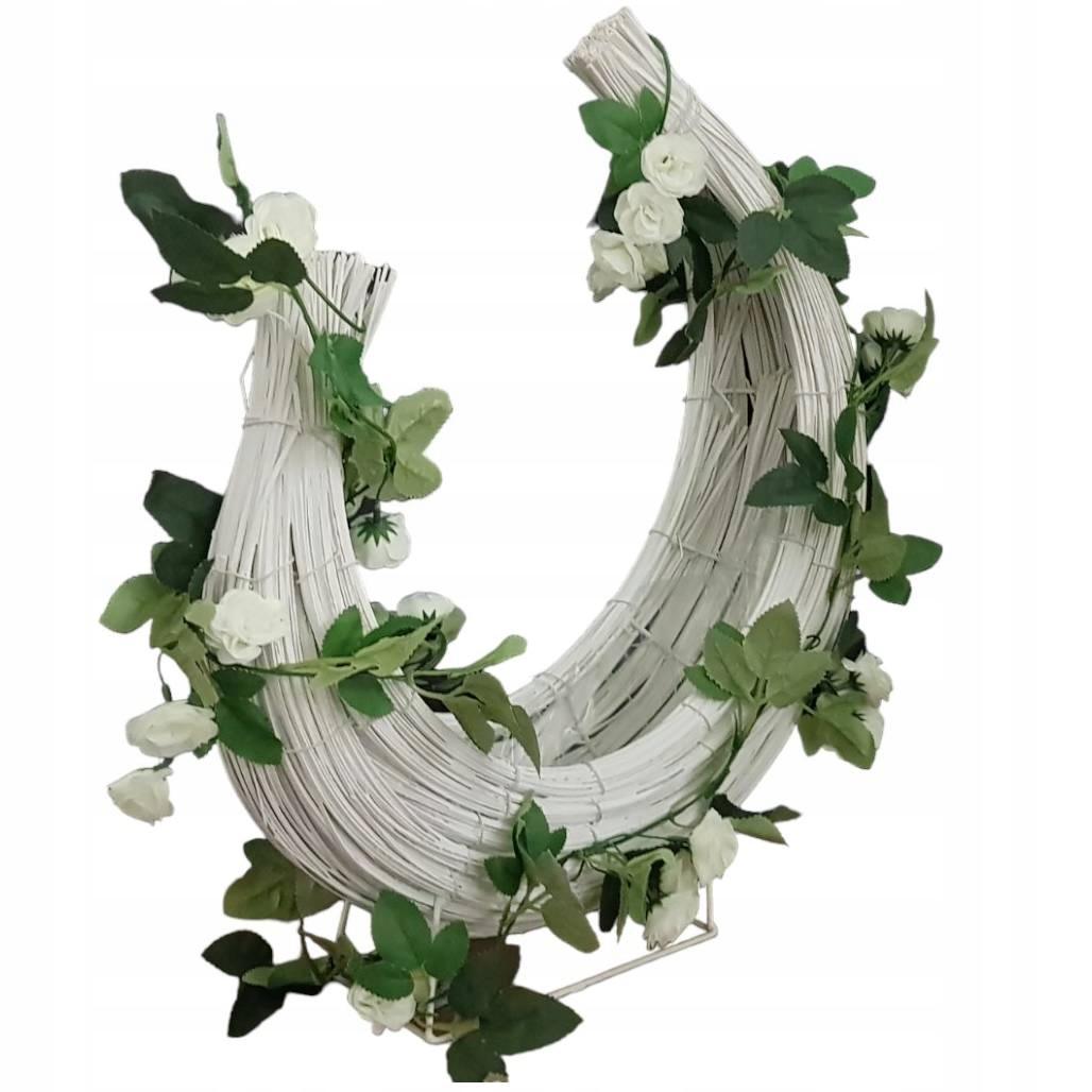 DEKORACJA FLORYSTYCZNA BAZA ROGAL WIKLINOWY KSIĘŻYC NA STROIK Marka Akcent