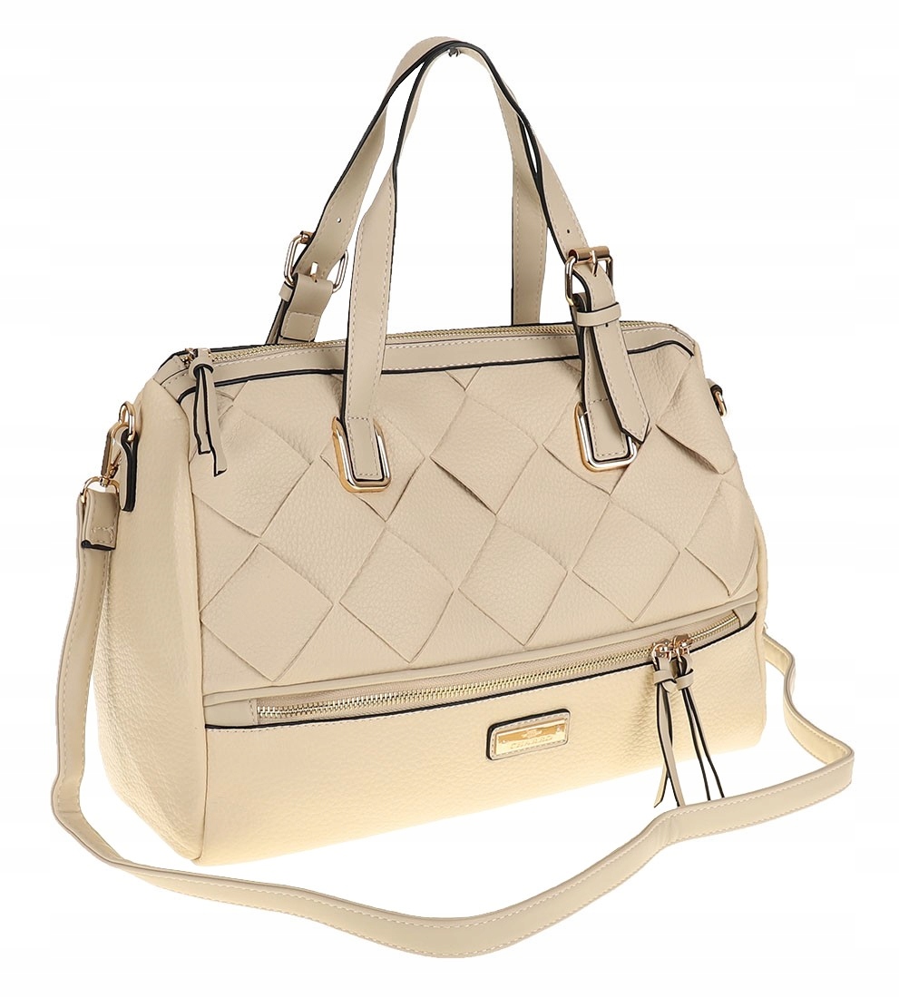 Torebka Damska Włoskiej marki Charro kuferek Listonoszka CH855638 Beige