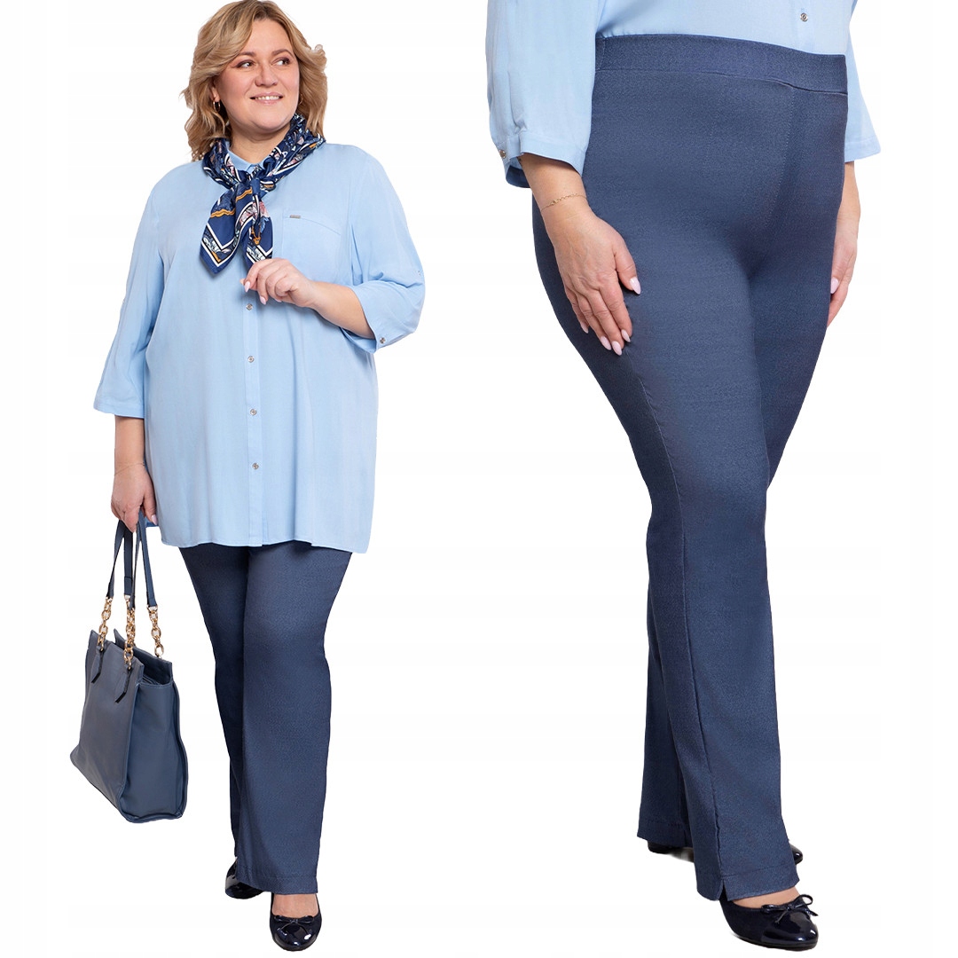 Džínové kalhoty s velmi vysokým pasem 52