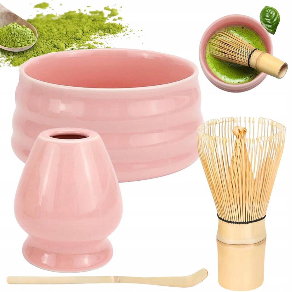 Levně 4-DÍLNÝ Japonský Čajový Set Matcha Z Kladívkového Skla Dárek