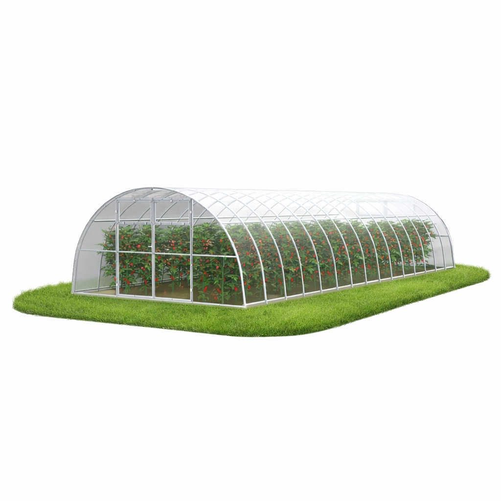 Polykarbonátový skleník zahradní tunel 4x10 m 4 mm, silný, maxi profil 40x20