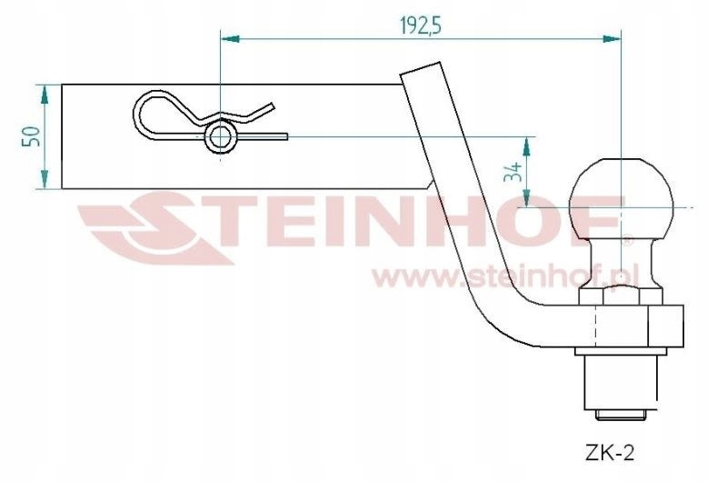 Hak holowniczy STEINHOF ZK-2 Kod producenta ZK-2