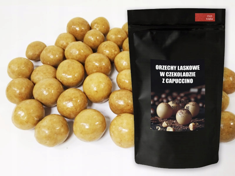 Levně Lískové Ořechy V Čokoládě S Kávou Cappuccino 1 Kg Bílá Čokoláda Latte