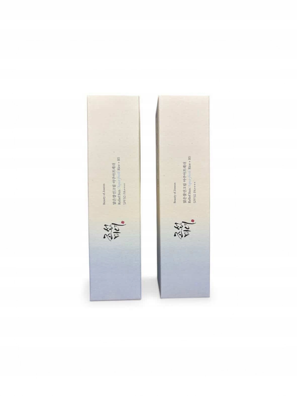 Krem z filtrem SPF50+ Beauty of Joseon Relief Sun Aqua Rice Zestaw 2x50ml