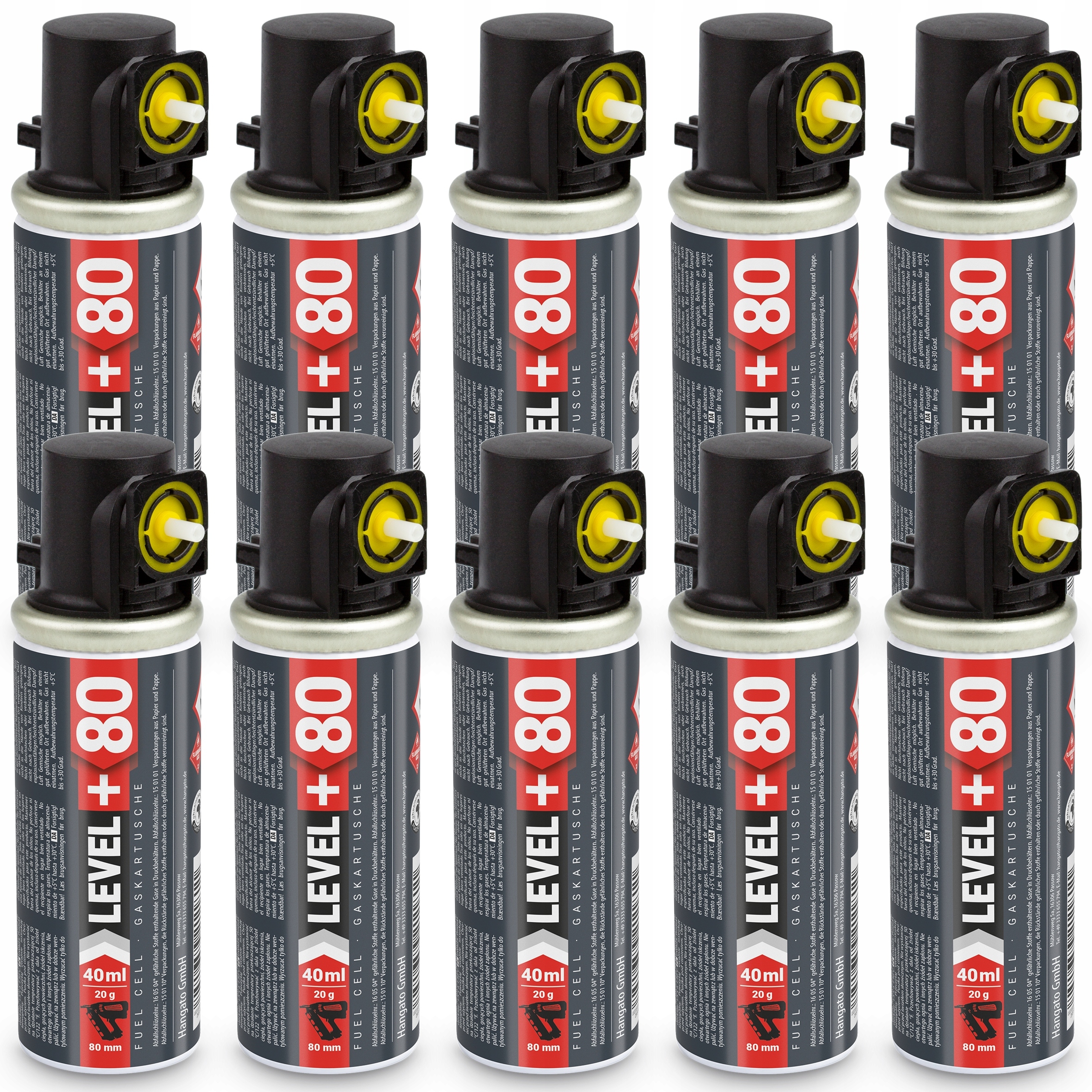 Plyn do tužek Náboj 10 ks 78 mm 20 g L+80