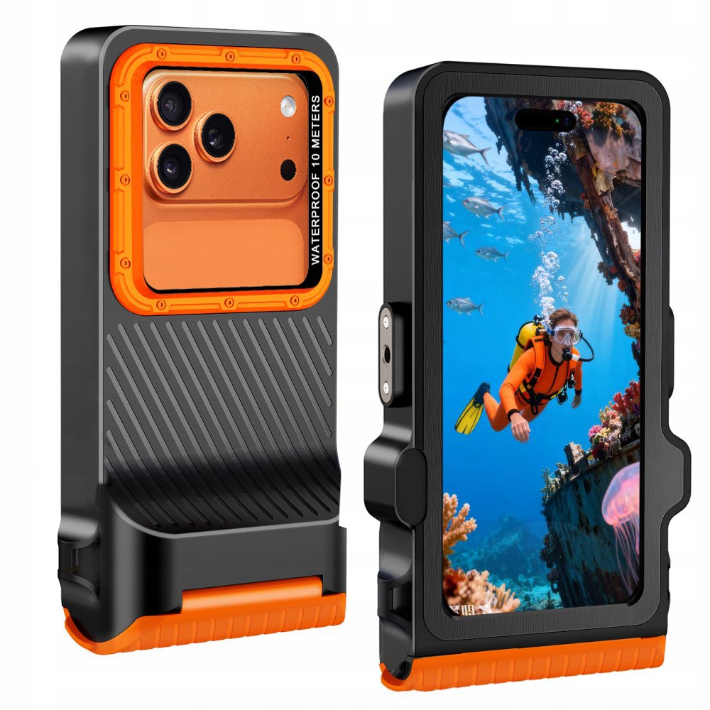Vodotesné univerzálne puzdro na telefón na potápanie IPX8 Orange