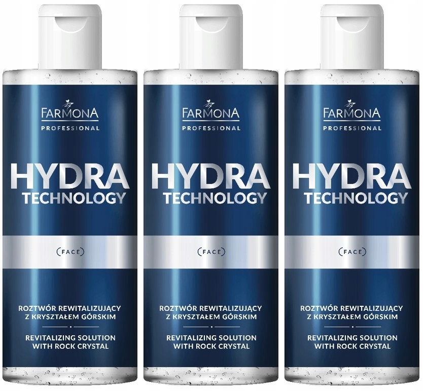 3 x Farmona Hydra Technology Revitalizační roztok Vylučování kožního mazu 500 ml