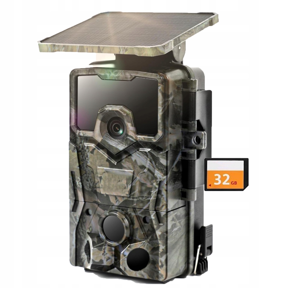 Fotopast Solární Kamera Pro Lov V Lesnictví 48MPX 4K s 32GB kartou