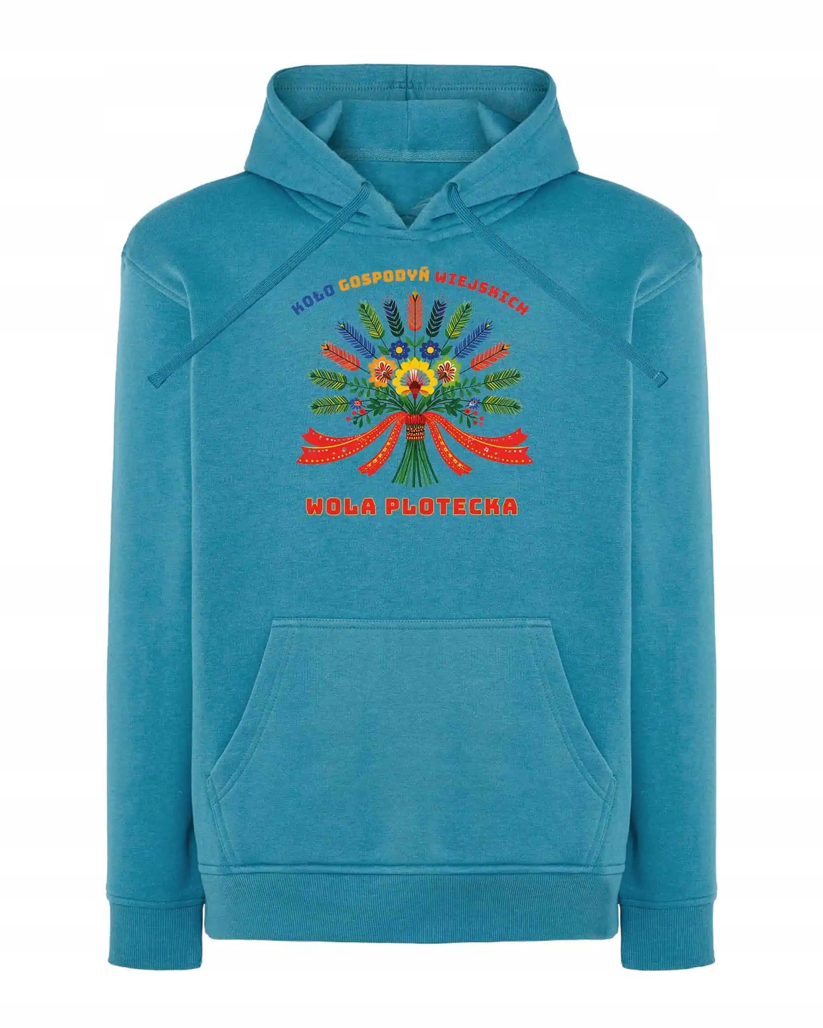 Mikina s kapucí Personalizovaná Kolo hospodyňek Modrá XL