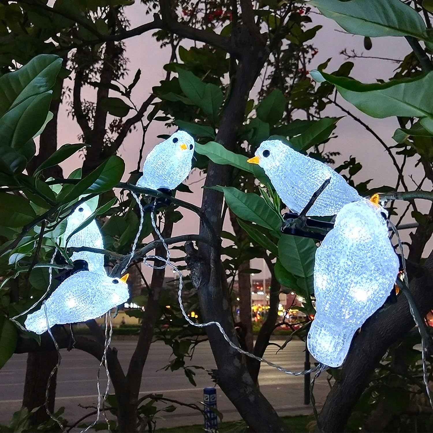 PTASZKI LAMPKA SOLARNA OGRODOWA LED OZDOBA PTAKI WRÓBEL LAMPKI SOLARNE