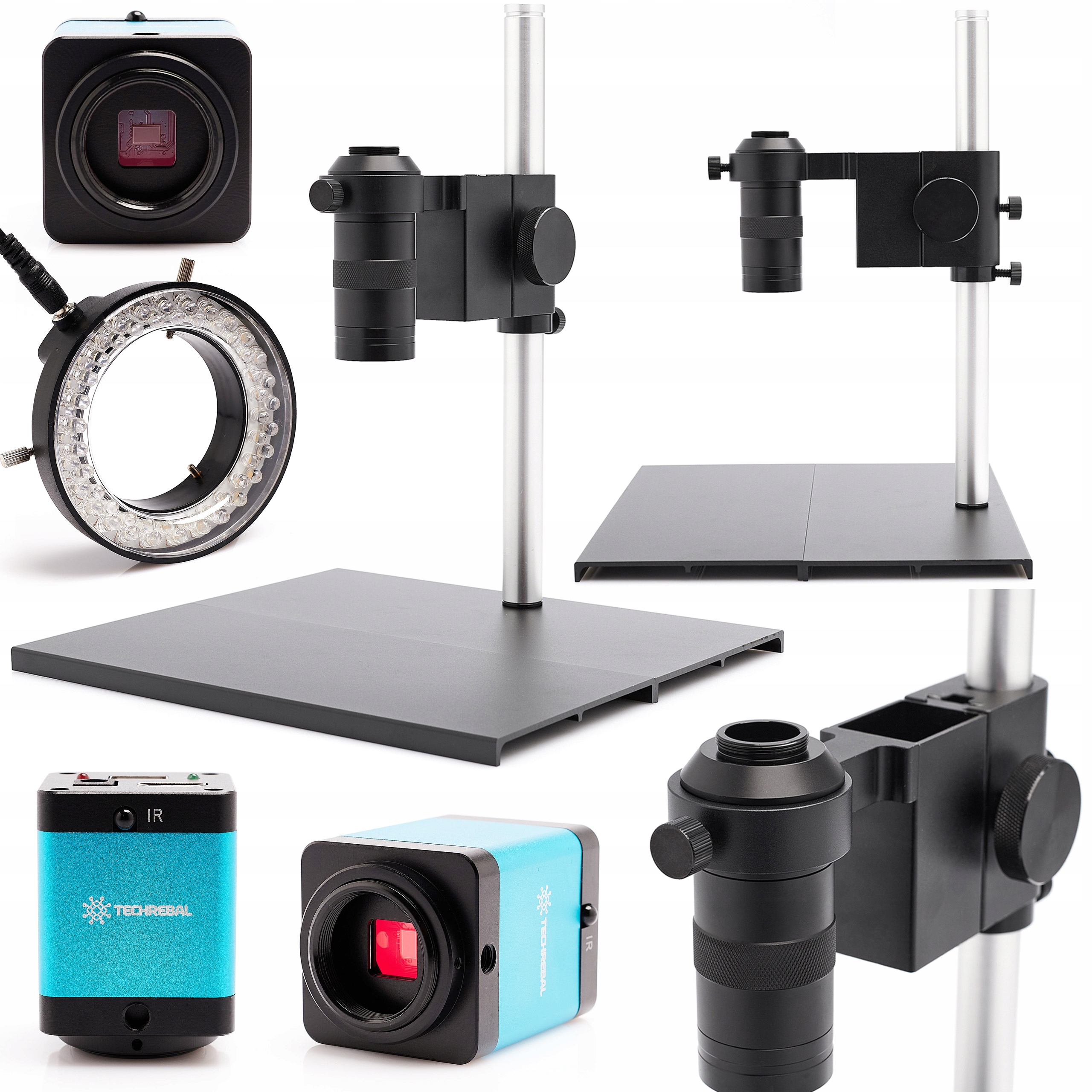 Digitální Mikroskop 100X Pro Elektroniku Kamera 12MP Osvětlení 56XLED