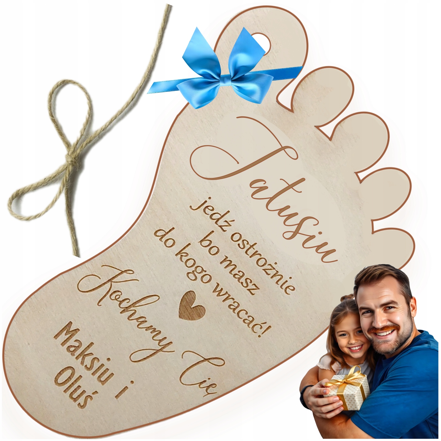 Přívěsek Do Auta Tatínek, Jezdi Opatrně, Noha