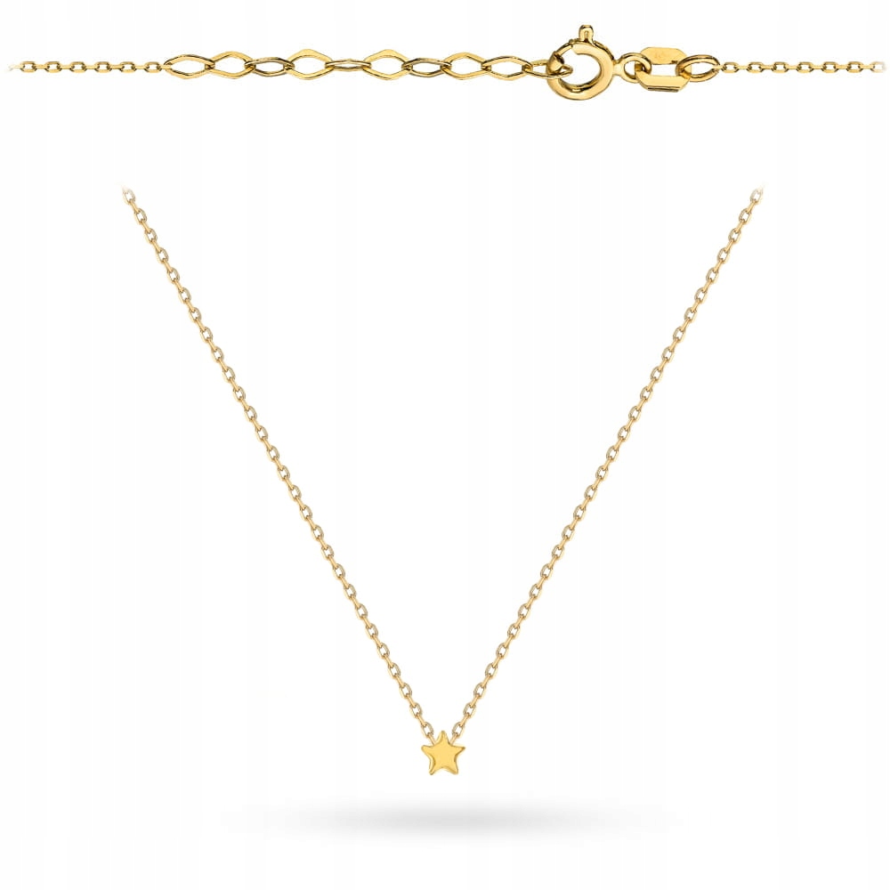 Zlatý náhrdelník s hvězdičkou 585 14k Gramáž 1.36