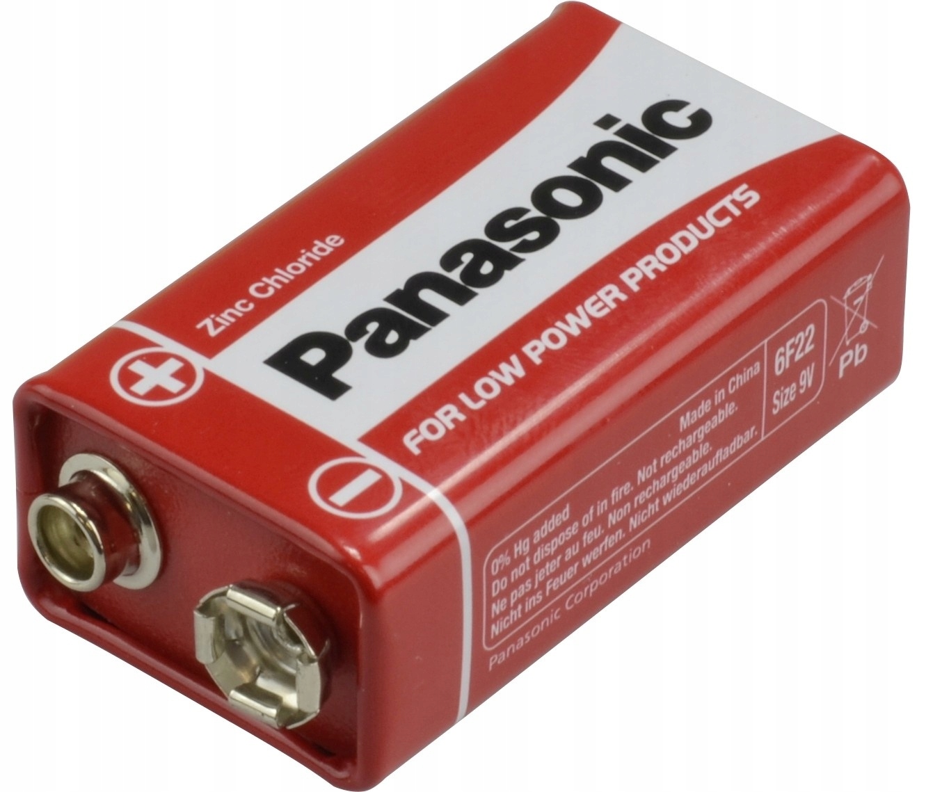 

Cynkowo-węglowa Panasonic 9V (6F22) 1 szt.