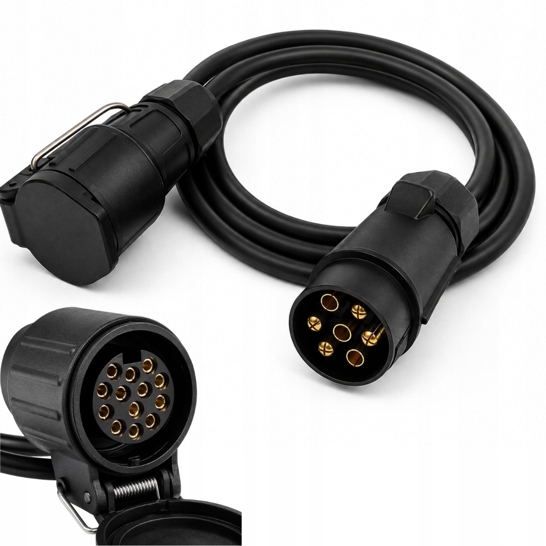 Adapter do przyczepki 7-13 Pin przewód 75cm redukcja z kablem przewodem