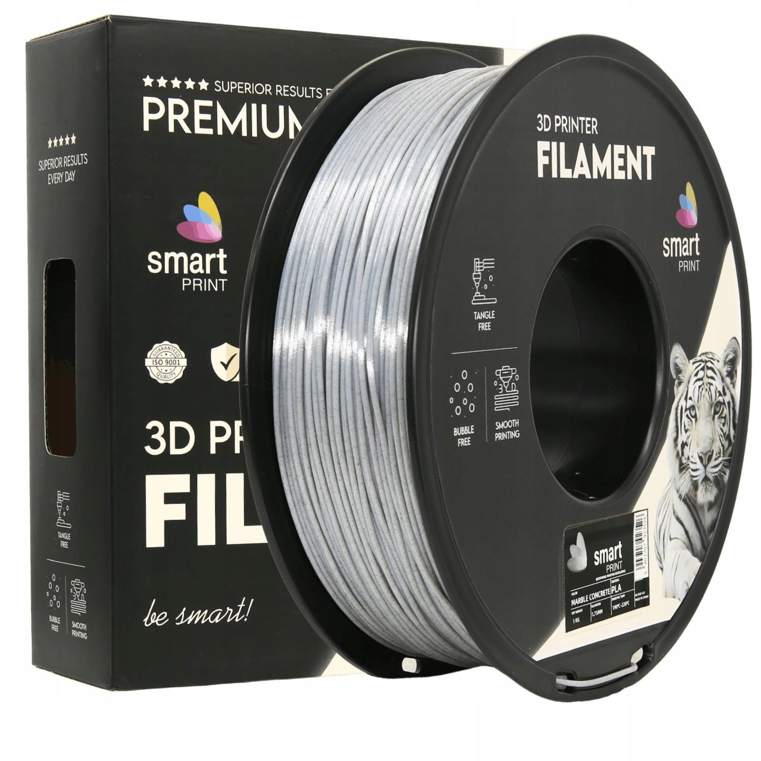 2 x Filament Pla Smart Print 1.75mm 1kg Marmur Beton Marble Concrete 3D