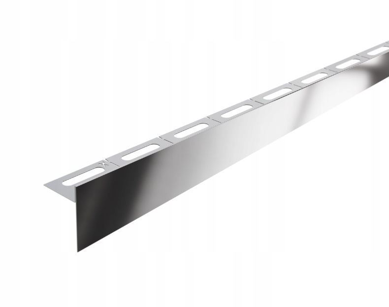 Sprchová Lišta Spádová Stříbrná Lesklá Chrom Pravá 120 Lesk