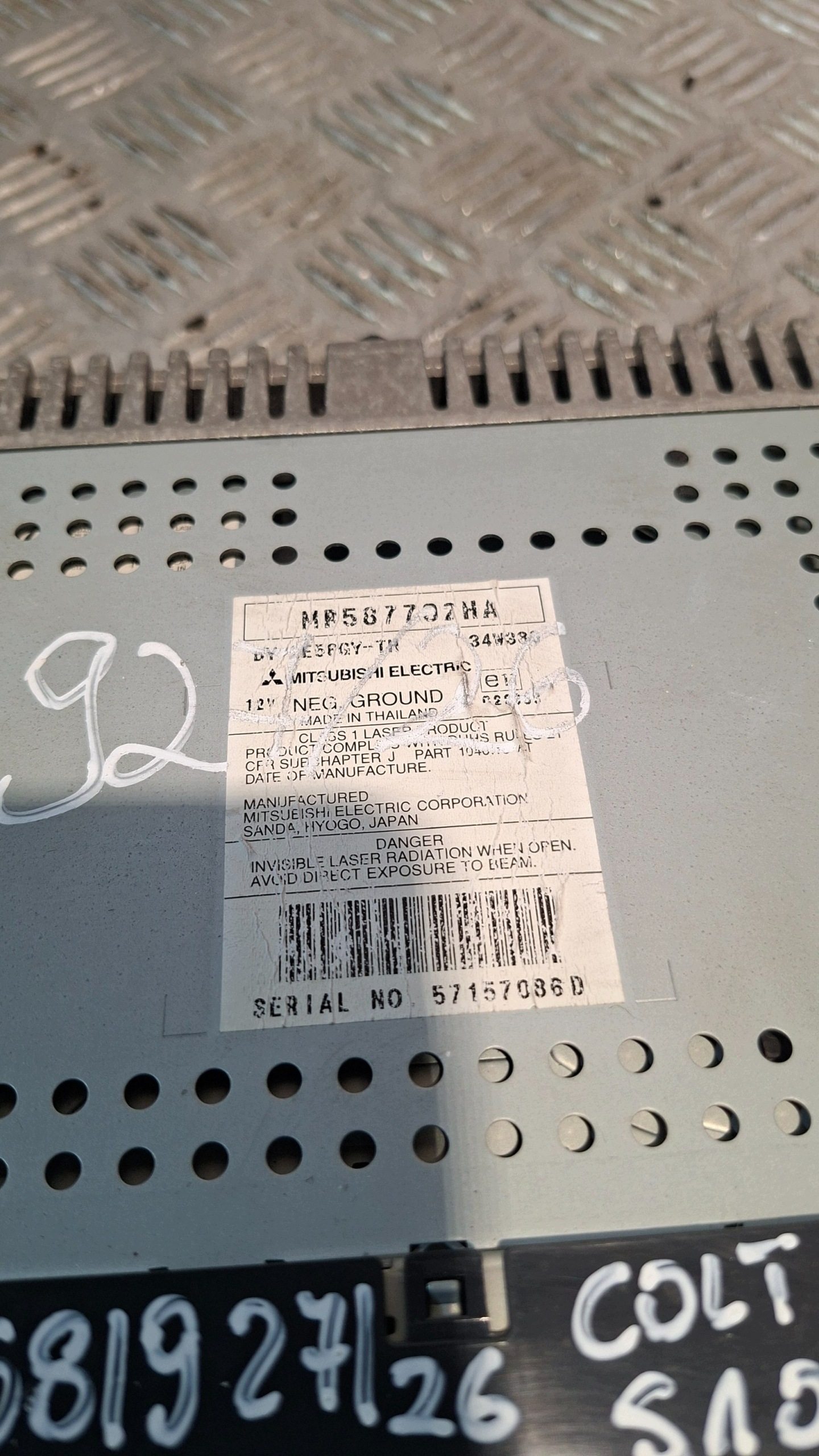 RADIO MITSUBISHI COLT VI