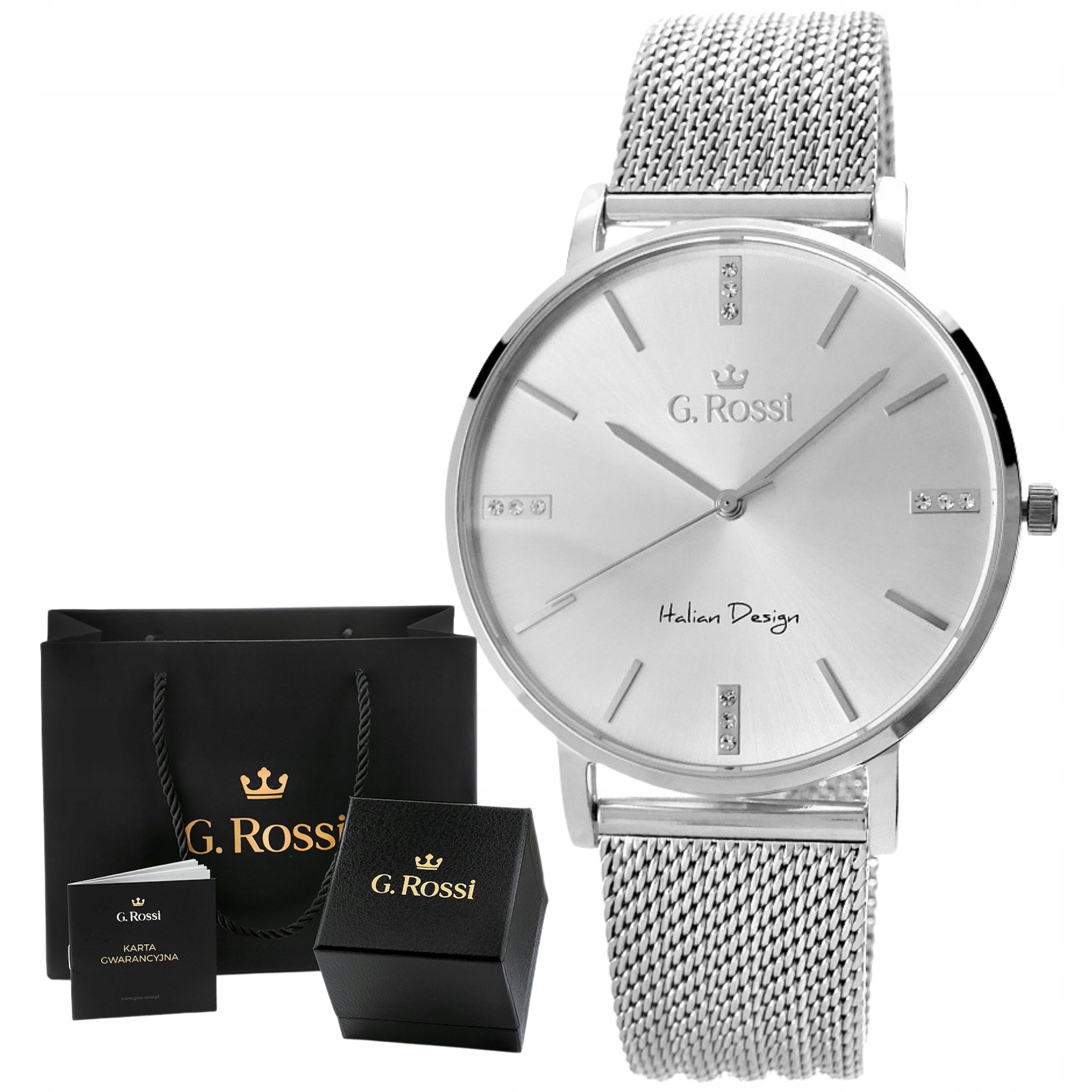 

Zegarek Damski G.rossi 4-Ever-You Kolor Srebrny