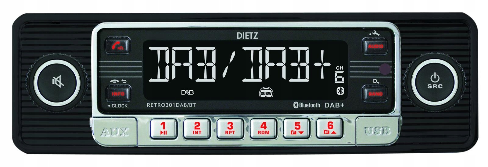 Dietz ретро 301dab автомобільне радіо Bluetooth DAB