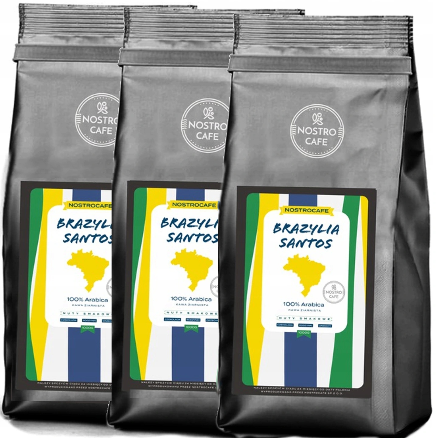 Levně Káva Zrnková 3KG 3 x Santos