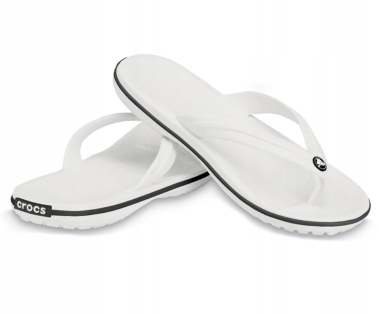 Crocs klapki na basen japonki męskie Crocband Flip białe rozmiar 45/46