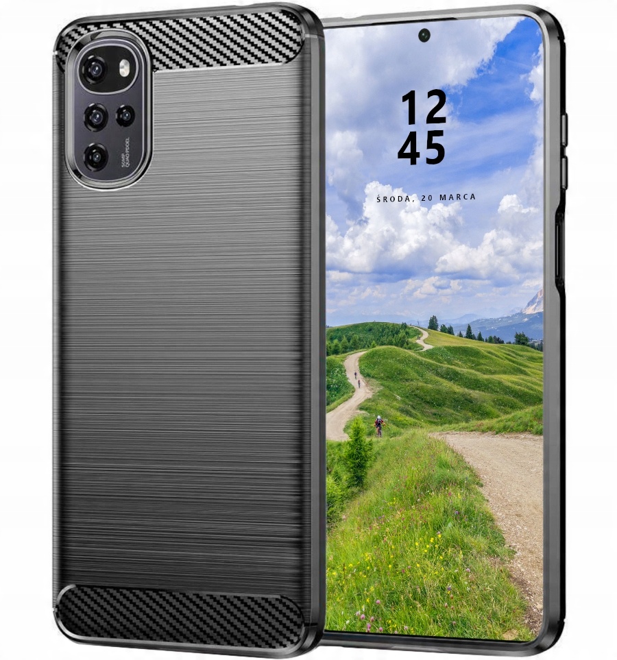 

Etui do Motorola G22 Pancerne Karbon Case